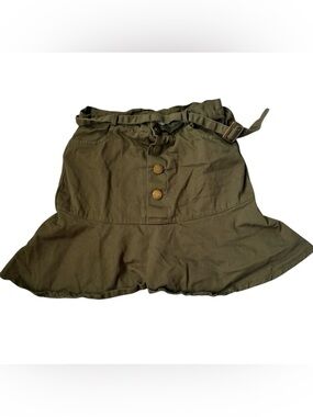 🎆🎇3for$9 Lionjie Girls Olive Green Skort with belt